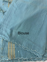 Fancy Chanderi silk saree with blouse MFC213