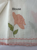 Kota silk cotton saree with applique work MS81789