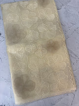 Viscose organza saree with thread work - MSH925 Ivory