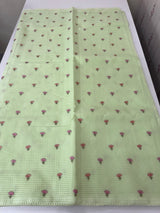 Moonga checks saree with embroidery MSH244 Pista