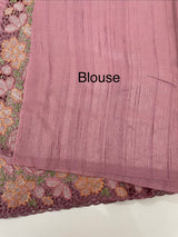 Blended tussar saree with cutwork border- MSHK695