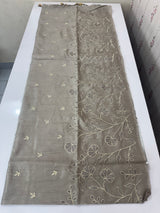 Tussar finish soft silk saree with thread embroidery MTS569