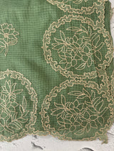 Silky kota saree with embriodery MS16334- JadeGreen