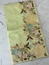 Chanderi cotton saree with embroidery borders - MSH4545 PistaGreen