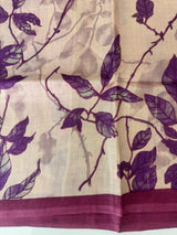 Pure printed tussar silk saree with blouse- MTSB7