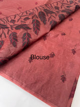 Semi Organza saree with thread work - MSH7654