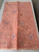 Viscose organza saree with thread work - MSH274