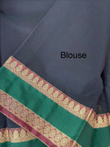 Kanchi Silk cotton saree with zari weaving - MSK897