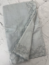 Striped Mul chanderi saree with applique borders MSH987- PaleBlue