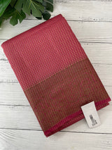 Semi silk saree with checks zari weaving MS81543- Peach