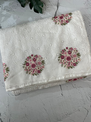 Phulkari NetKota Embroidery saree - MS6006