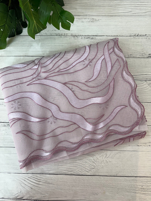 Kota silk embroidery saree  MSH125- Lavender