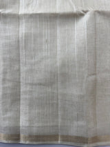 Soft silk saree with small zari borders  MSG6162(2) PearlCream