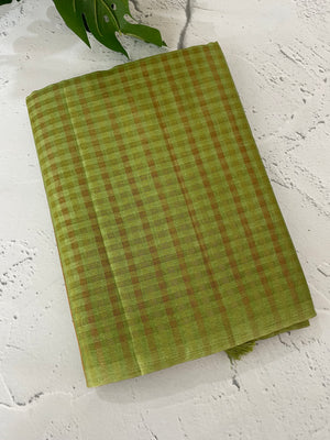 Semi silk saree with check weaving MSS8923
