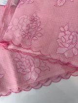 Silky kota embroidery saree  MSK890 Pink