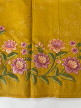 Art tussar saree with embroidery MST677