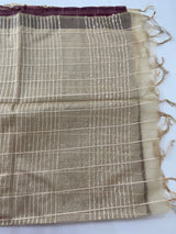 Semi Organza saree with checks - MSD634 (10)