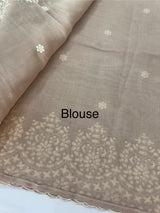 Soft Chanderi saree with  embroidery borders- MCK77