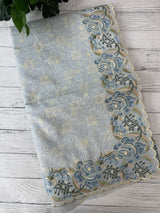 Phulkari NetKota embroidery saree - MSH126 PowderBlue