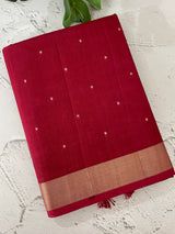 Tussar mix Semi silk saree with small buttas MSS8930