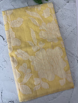 Netkota saree with appliqué work - MSH912 Yellow