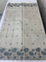 Tissue silk saree with applique work  MSH105