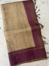 Semi silk saree with contrast borders MSS487