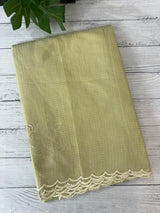 Soft tissue kota checks saree with applique work (2)- MSH5407 LimeGreen