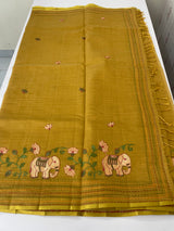 Cotton silk Saree with embroidery MSJ7666
