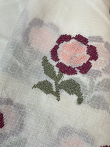 Soft kota checks saree with embroidery - STWICM