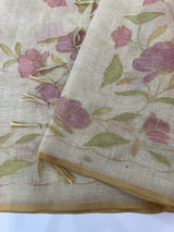 Tissue linen saree MS88651 (2)