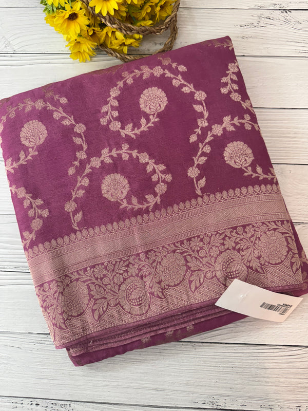 Semi Banarasi Georgette saree MKGS721