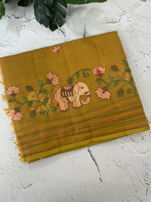 Cotton silk Saree with embroidery MSJ7666