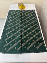 Soft kota silk saree with embriodery MS14808 DarkGreen