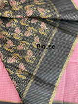 Semi silk saree with zari weaving  MSG6161