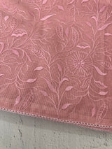 Moonga checks saree with embroidery MSH165 Pink