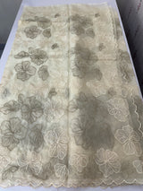 Soft Organza saree with thread work - MSH910 Ivory