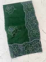 NetKota Applique work saree  MSH110- Green