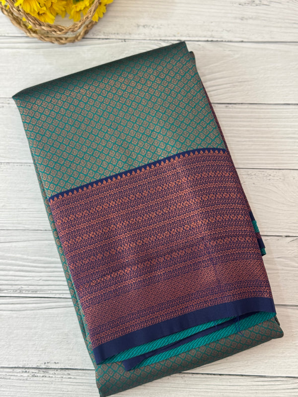 Brocade semi silk saree MS67443