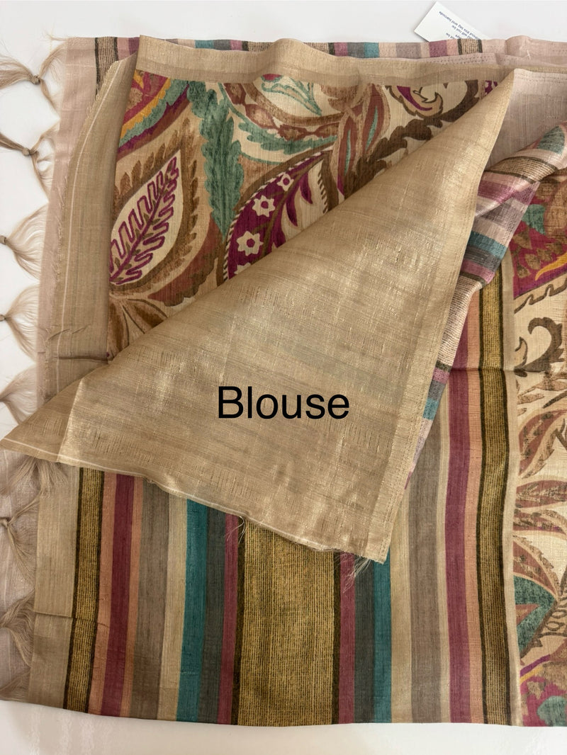 Printed soft crepe silk sarees MS5432