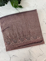 Handworked Designer tissue silk blend saree with sequins & cutdana work - MSHW270 FadedWine