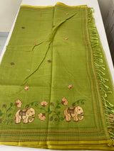 Cotton silk Saree with embroidery MSJ7666