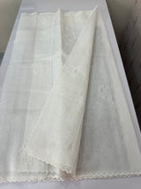 NetKota Applique work saree with net pallu   -MSH144 (2) White