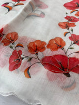 Digital printed semi Linen Saree MLS711