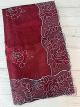 NetKota Applique work saree  MSH110- Maroon