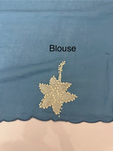 Malai chanderi knot and kanta embriodery saree  MS5556