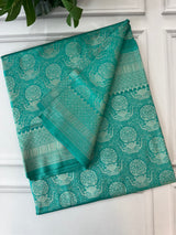 Premium Pastel soft silk Saree - MKP978 GreenishBlue