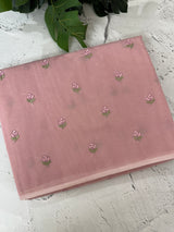 Lightweight Kota Supernet saree with embroidery MS143