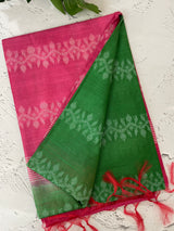Bhagalpuri Semi tussar saree with contrast pallu and blouse MS899