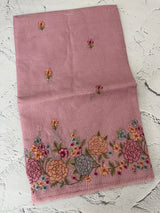 Silky kota embroidery saree MSK4333 Onion
